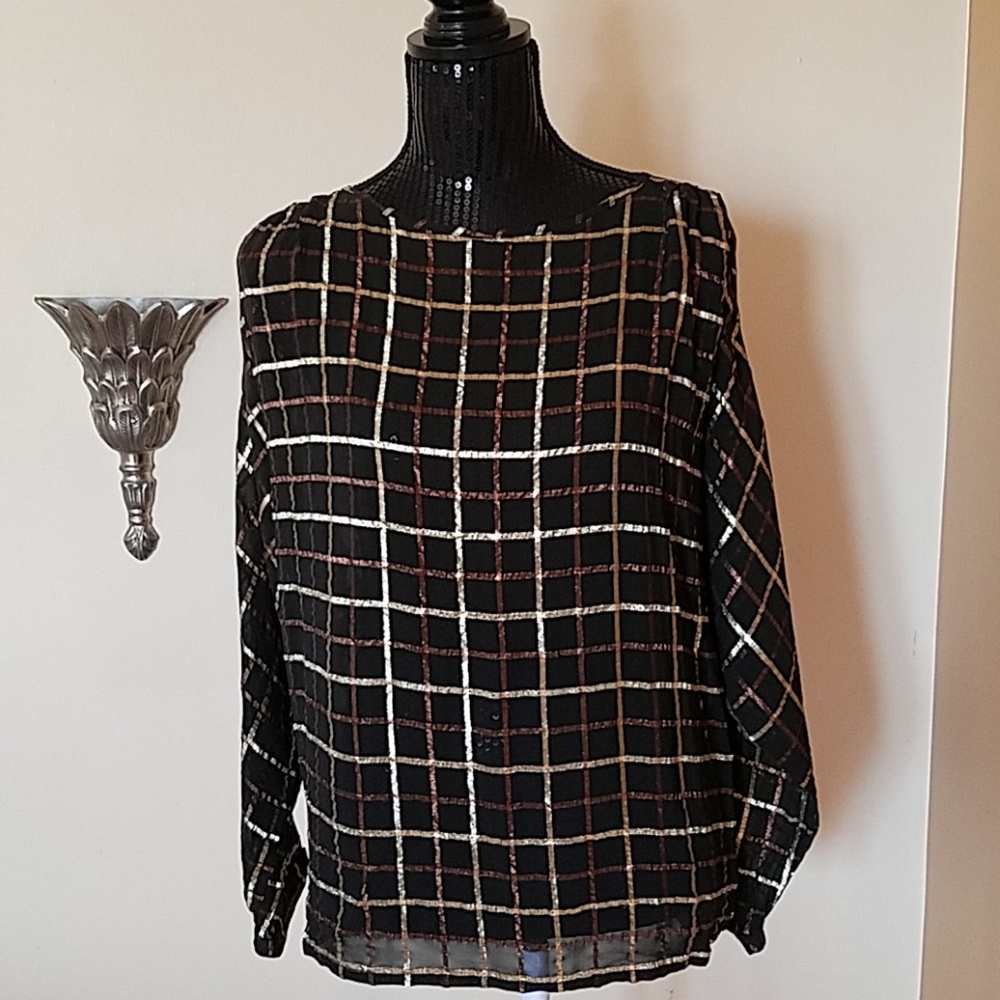 Vintage dolman sleeve blouse